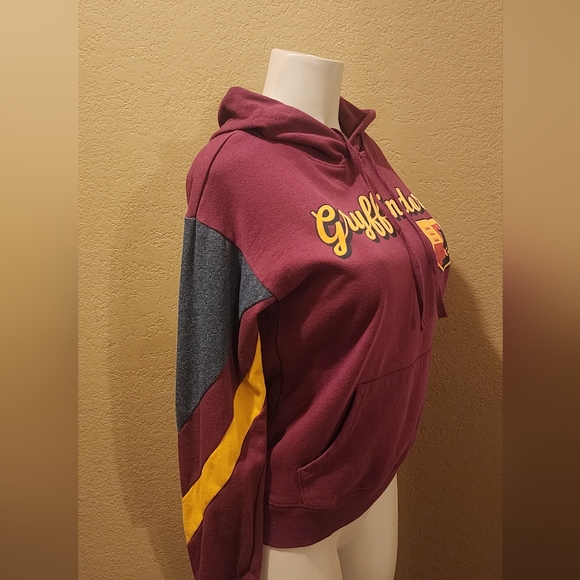 Harry Potter Gryffindor Chevron Sleeve Women's Hoodie Sweater sz S nwot. CLBBR - Picture 3 of 4